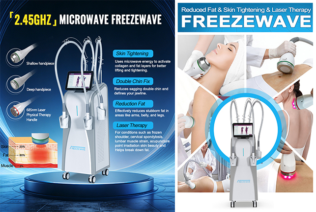 2.45GHz Freeze Wave Coolwaves Laser Machine 