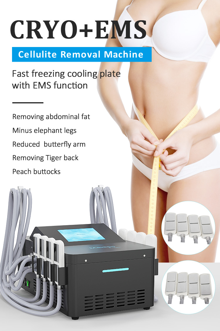 Non-invasive Cryolipolysis Fat Freezing CoolSculpting Cryo EMS Plate Fat Reduction Removal Machine Price 