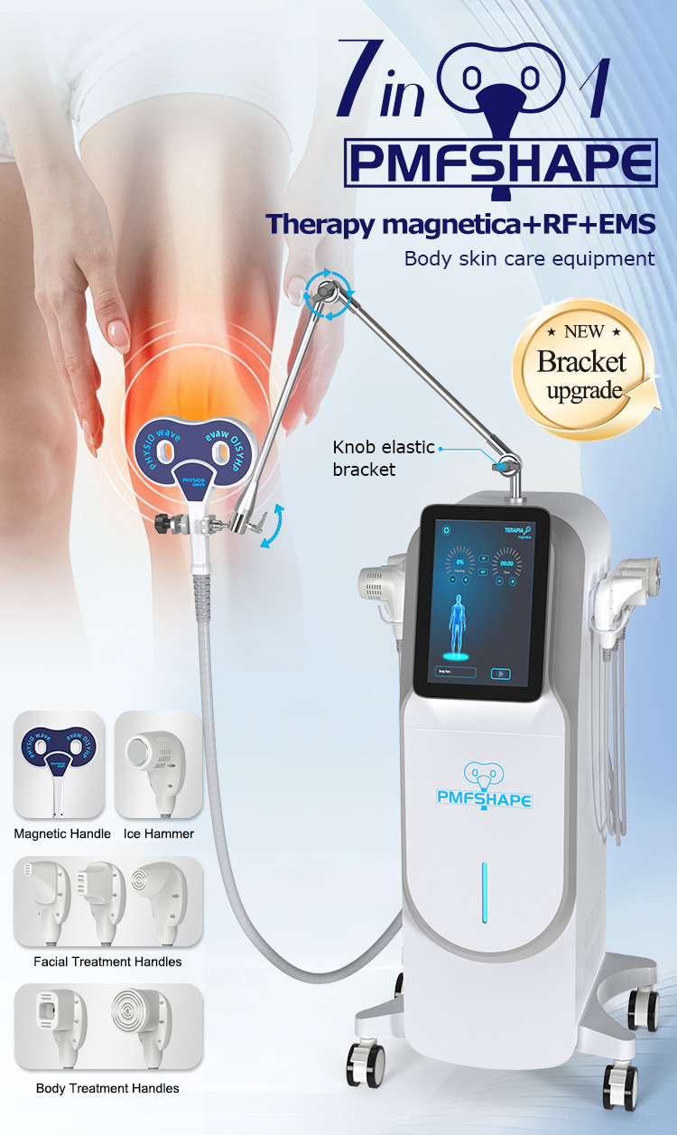 7 In 1 PMFSHAPE PEMF RF EMS Transcranial Stimulation Magnetic Field Therapy Equipment for Sale 