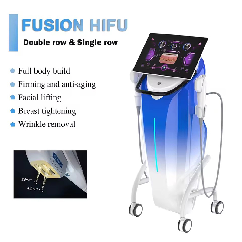 Smart AI Control FUSION HIFU Machine 2-18mm Probes Non-invasive Face Tightening Body Shaping Equipment